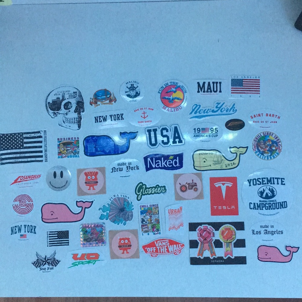 set of 10 stickers- click for close up pictures